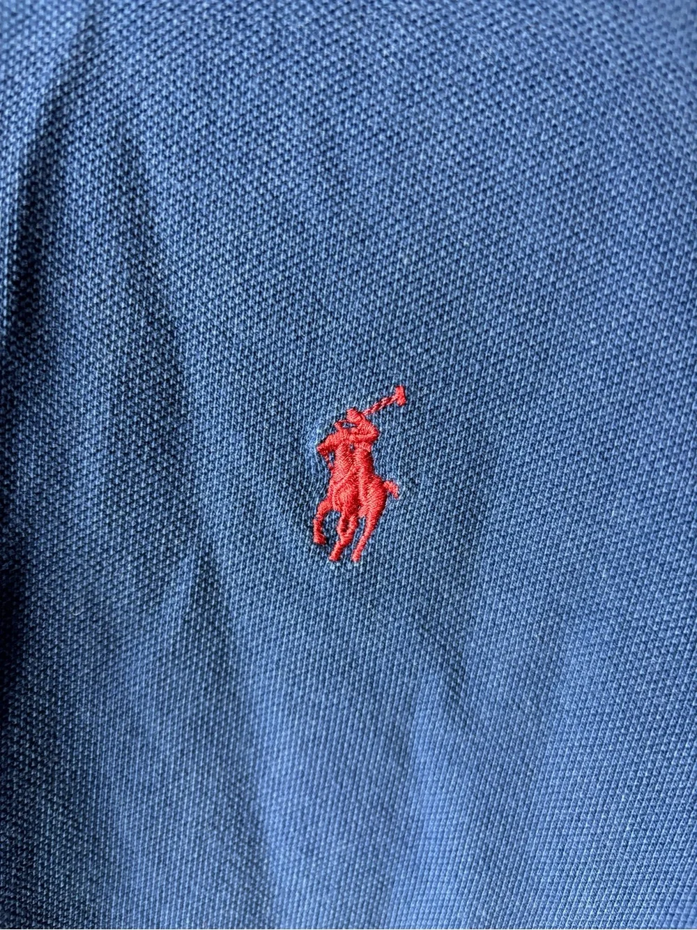 Polo by Ralph Lauren Classic Fit Men’s Polo Shirt  - Navy with Red Logo